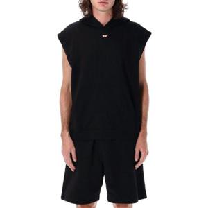 Diesel S Boxt Sl D 로고 패치 민소매 후드티 A176260GEAD 9XX TP934535083