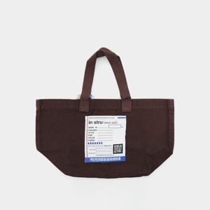 미하라야스히로 빅패치로고 캔버스 공용 토트백 I12BG701 BROWN