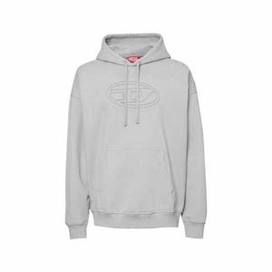 디젤 우머 비고발 후드 티셔츠 뉴트럴 그레이 남성 A037910JYYJ 9DU