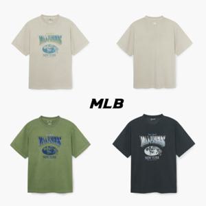 MLB(엠엘비)공용 빈티지 바시티 워싱 그래픽 오버핏 티셔츠(3ATSV6153)