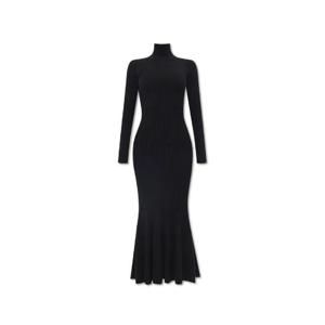 Balenciaga 골지 긴소매 드레스 772338T4146 1000 TP944845199