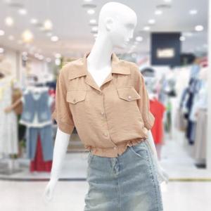 abfz sh06 카라 밑단 셔링 자켓 블라우스 SLBHZ3J32H