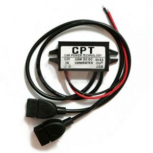 티앤디 DC-DC 컨버터 스텝다운 12V to 5V 3A 15W 듀얼USB