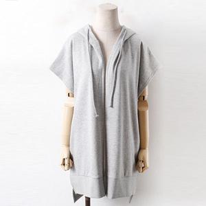 [아이우먼]빅사이즈베스트 1326L507 후드끈캐쥬얼조끼 WW
