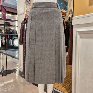 [BCBG] 비씨비지 겨울24 에코 베로 체크 스커트 B4D9S205