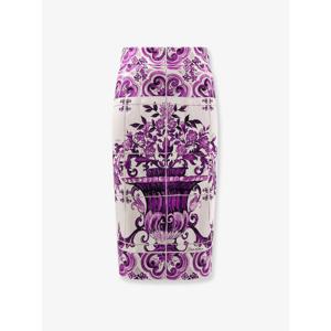 [DOLCEGABBANA] 라프리마 여성 스커트 Maiolica 실크 펜슬 F4C2CT HPABWIP3TN 믹스 MAIOLICA VIOLA /12