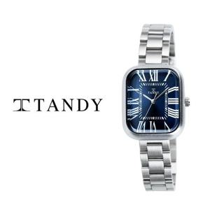 TANDY 탠디 클래식 커플 메탈 손목시계 T-3923 여자 다크블루