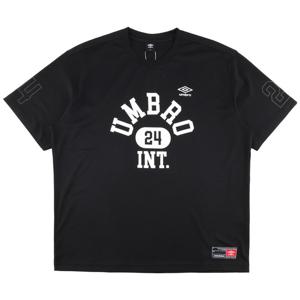 엄브로 원포인트 메쉬 반팔 티셔츠 UQ321CRS71BLK