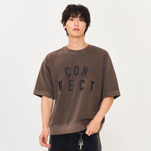 남성 피그먼트 반팔 맨투맨 티셔츠-EERK5133B08