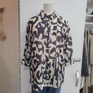 올리비아하슬러 DP01 패턴 셔츠 블라우스 OHEMBL202