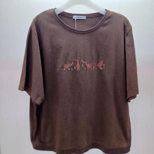 Destijl HC06 국내생산 면100 품넉넉한 오리자수 라운드 반팔 면티 D2531ts02B