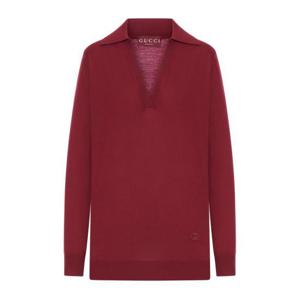 구찌 블라우스 793883XKFA8 6318 RED ANCORA