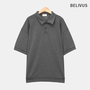 빌리버스 남자 오버사이즈 반팔 양면 티셔츠 카라티 BWMD001