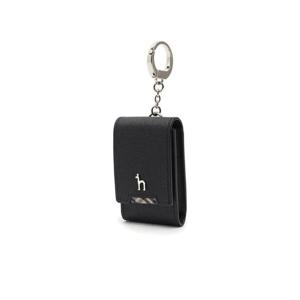 [헤지스ACC]HJHO2F287BK_블랙 퍼피 장식 체크배색 스마트키홀더
