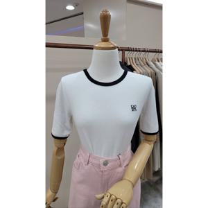 [케네스레이디]배색 슬림 티셔츠 EWTSPD0300_CA