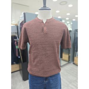 [크로커다일남성]여름전판조직오픈라운드니트CDABKR231134_IC