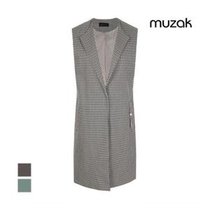 [무자크][무자크] 체크패턴 롱베스트_MK2WVT01