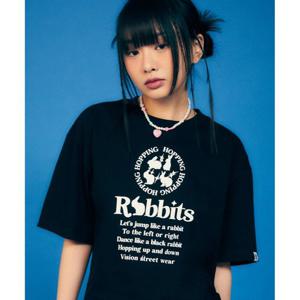 [비전스트릿웨어]VSW Rabbit 2 T-Shirts Black_VS2302ST33BK