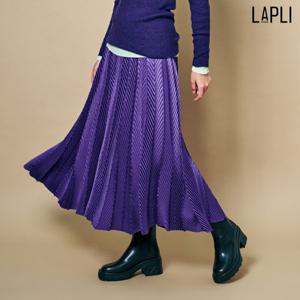 [라플리] 사선 주름 아코디언 스커트_LPSKF123010