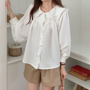 [올리비에스클로젯] 러블리 프릴 긴팔 블라우스_O2508BL071C
