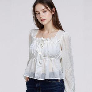 부루앤쥬디 히비스퀘어넥블라우스 BORIBL507B
