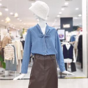 abfz sh06 포인트 데님 블라우스 SLCHY4B47B