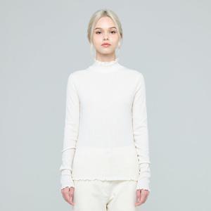 글리터 호손 터틀넥 티셔츠 (UFKDTN34AN-WHITE)