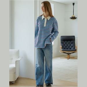 [올리브데올리브]세미 와이드 데님 팬츠 OJ4AL8550