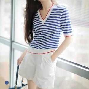 [카라]KARRA 오션스트라이프니트_A5M1376