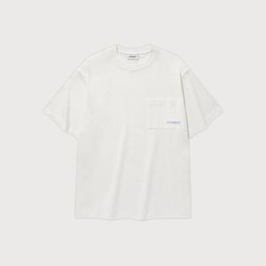 M 커버낫반팔티 CQK CO2502ST03-WH 베이직 포켓 티셔츠 White