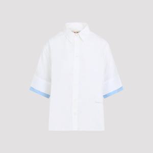 마르니 셔츠 CAMA0644QS UTC223 00W01 LILY WHITE