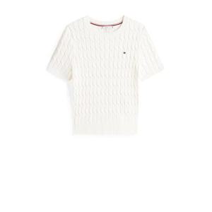 타미힐피거 반팔 티셔츠 WW0WW45656YA8 IVORY SILK