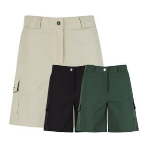 럭스골프 여성 백밴딩 카고 5부 반바지 BMU25M232W