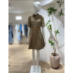[쥬크]셔츠 카라 A라인 원피스 (Z252MSE031)