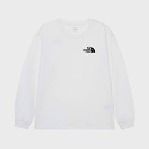 [노스페이스] (NFM_NT7TR50T_WHT_) 키즈 에센셜 긴팔 라운드 티 NT7TR50T_WHT