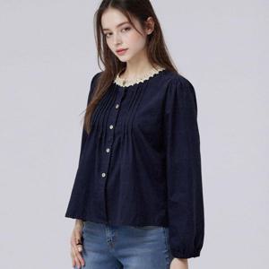 부루앤쥬디 레이스넥핀턱블라우스 BORIBL518B