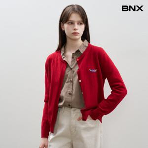 [비엔엑스]컬러버튼 도그 자수 가디건 (BX3CD026L0)