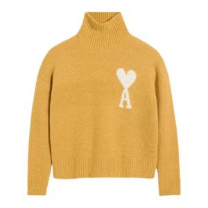 AMI Paris 아미 드 꾀흐 퍼넬 넥 스웨트셔츠 H24UKS425KN0032