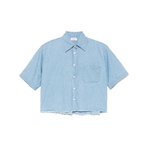 마짜렐리   반팔 셔츠 SS25 BL 1 CAMILLA BL  5569612 BLUE