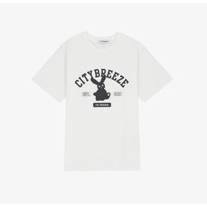 시티브리즈 시티 플러피 그래픽 반팔 티셔츠 BB CTG4TS03 WH BK