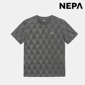 네파[택가 69,000원]공용 포레스타 피크에이 엠보 패턴 프린트 반팔 티셔츠 7KE5324