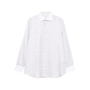 25 FW 브리오니 체크 콘트라스트 칼라 셔츠 RCB10MOD04B TP443106149