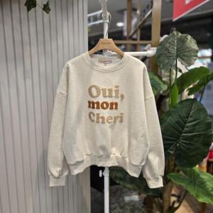 스테파니 HC05 레터링부클기모맨투맨 A24TS4407HK4