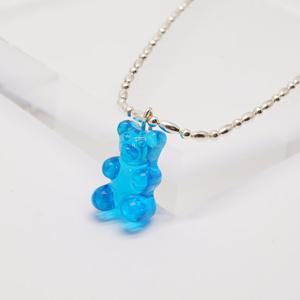 아뮤엘 [925Silver] 곰젤리 볼 체인 네크리스 AMHN2054