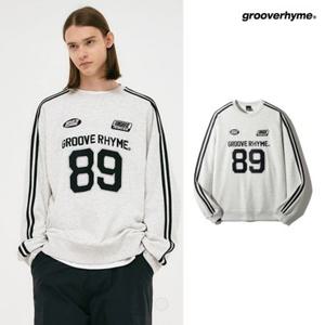 [그루브라임]유니) GROOVERHYME 89 레이싱 느낌 테이프 맨투맨 (LRSWCTM915M)