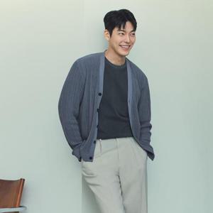 [파렌하이트]24SS 파렌하이트 그레이 플리츠 브이넥 가디건 (FIUCA8101)