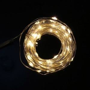 USB 100구 LED 드럼 와이어 전구 10M 웜색 트리전구