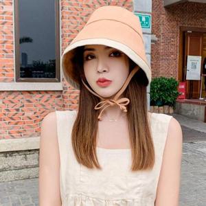 끈 배색 보넷 벙거지 챙 S1501