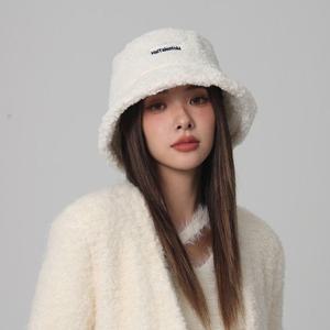 [슈썸]4컬러 여성 뽀글이 겨울 버킷햇 방한모자 LK-HT11