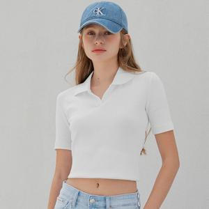CK진  여성 슬림핏 브이넥 폴로(47AB205)